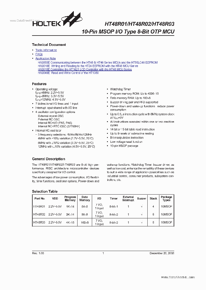 HT48R02_3023723.PDF Datasheet