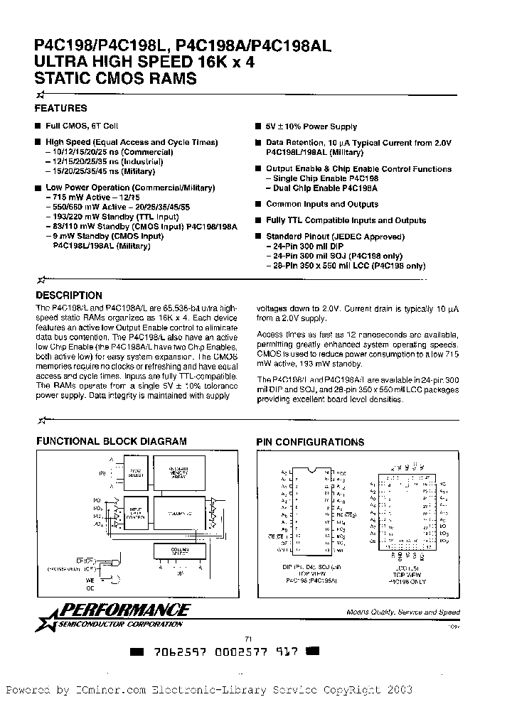 P4C198AL-45DM_3037782.PDF Datasheet
