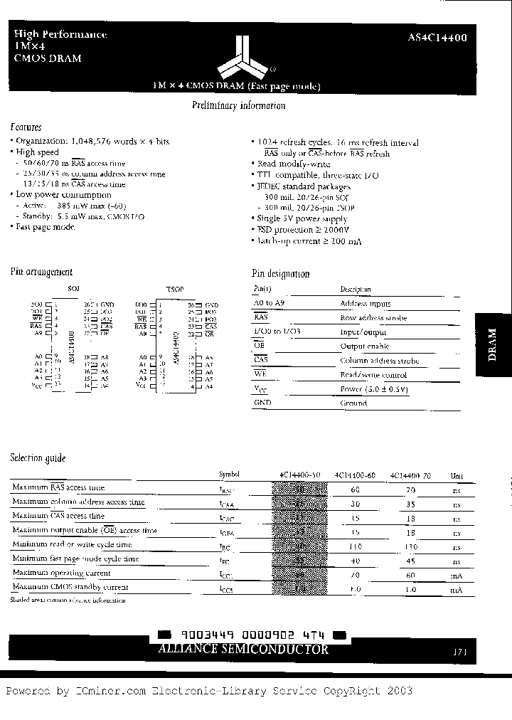 AS4C14400-70JC_3040300.PDF Datasheet