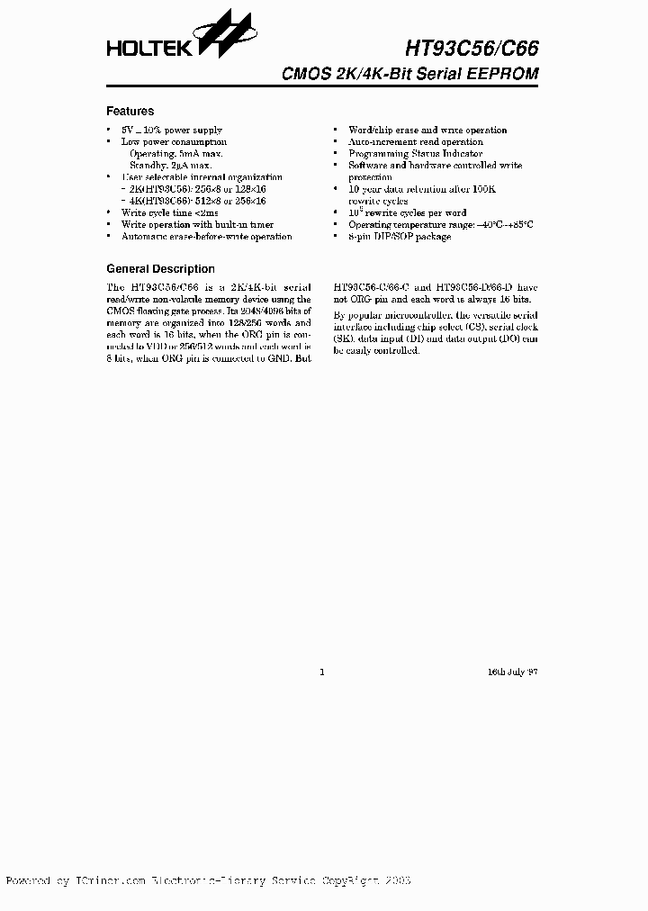 HT93C56-A8DIP_3044069.PDF Datasheet