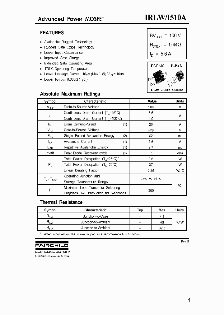 IRLI510ATU_3044815.PDF Datasheet