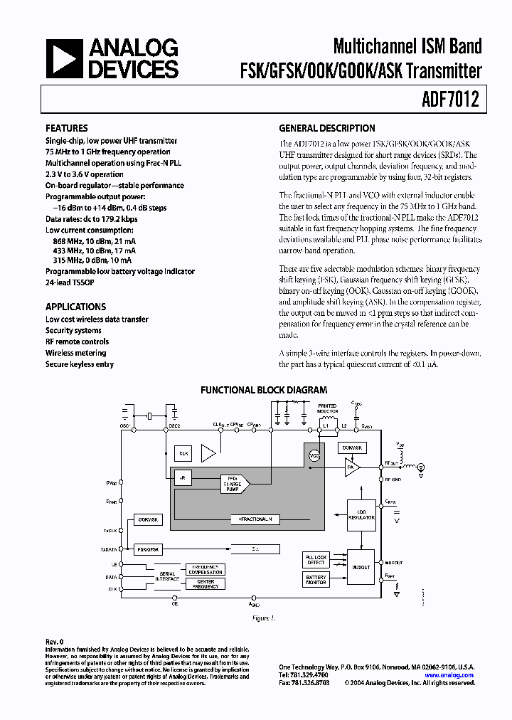 EVAL-ADF7012EB1_3045949.PDF Datasheet