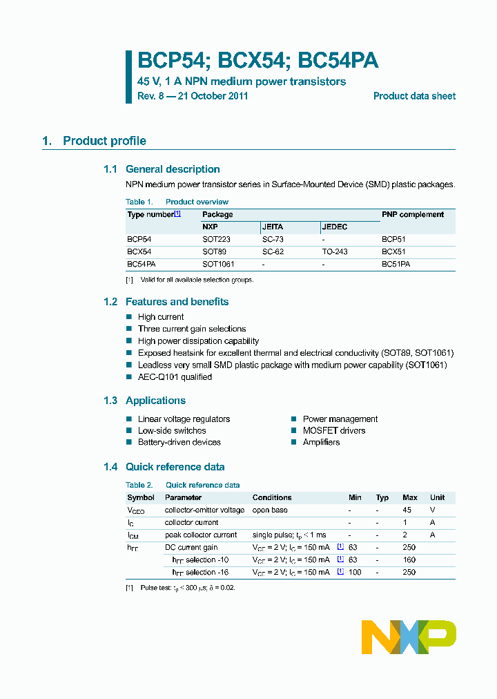 BCP54-10_3047648.PDF Datasheet