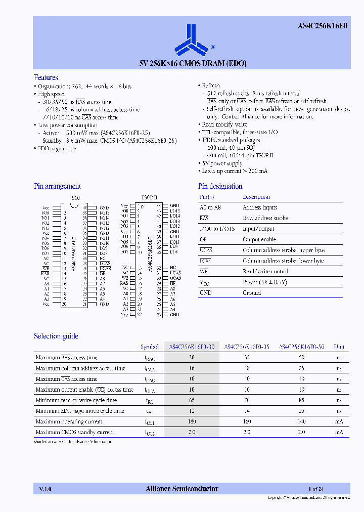 AS4C256K16E0_3058142.PDF Datasheet