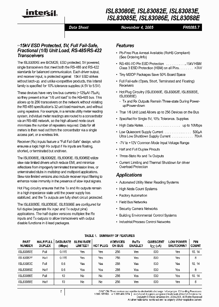 ISL83083E_3058256.PDF Datasheet