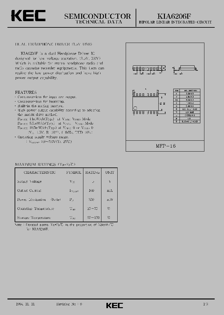KIA6206F_3057256.PDF Datasheet