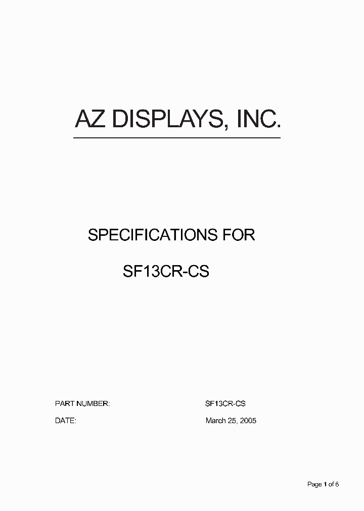 SF13CR-CS_3061644.PDF Datasheet