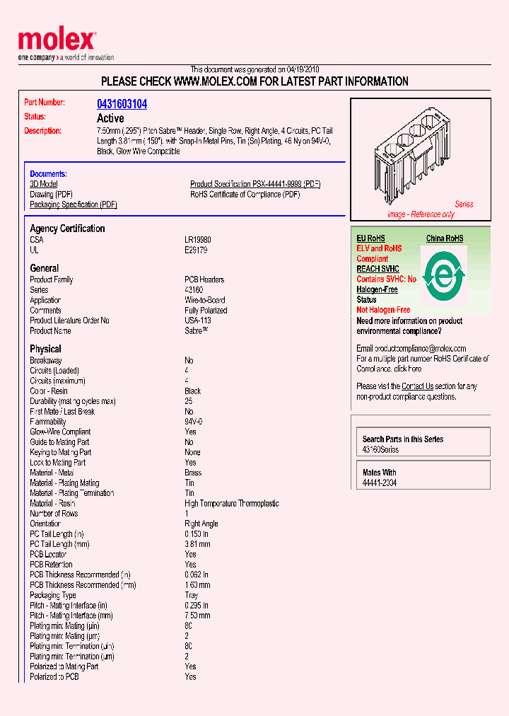 43160-3104_3080240.PDF Datasheet