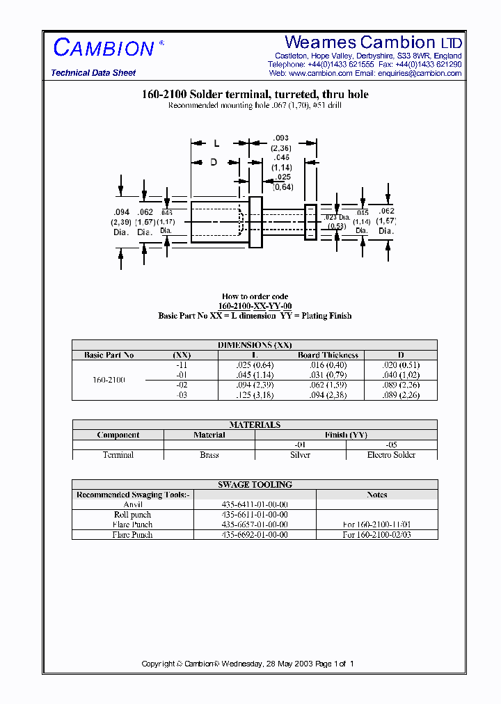 160-2100_3079907.PDF Datasheet