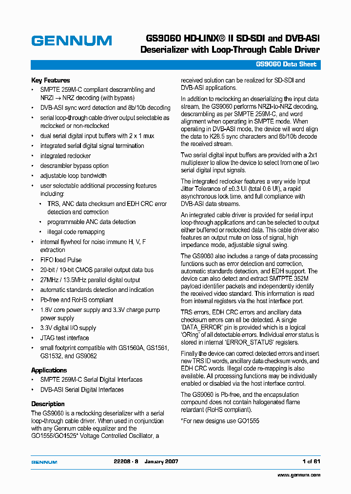GS9060-CFE3_3082707.PDF Datasheet