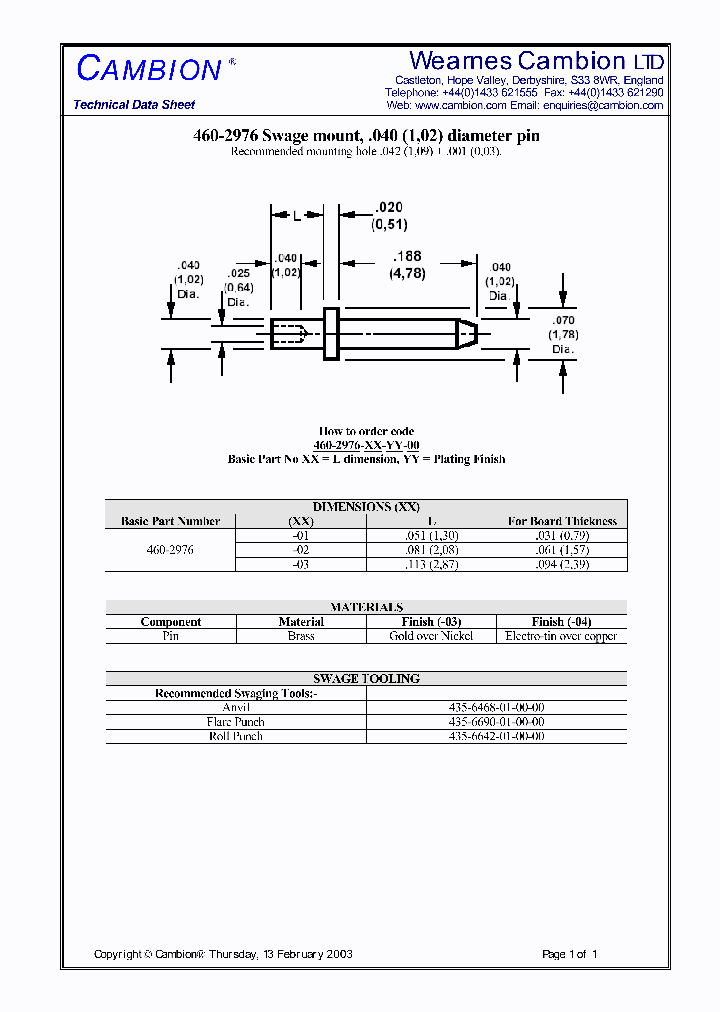 460-2976_3079537.PDF Datasheet