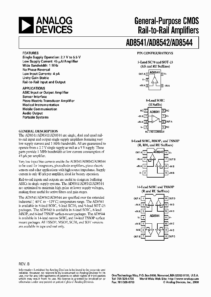 AD8541AKS_3084025.PDF Datasheet