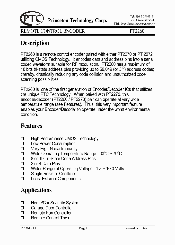 PT2260-R2_3084562.PDF Datasheet