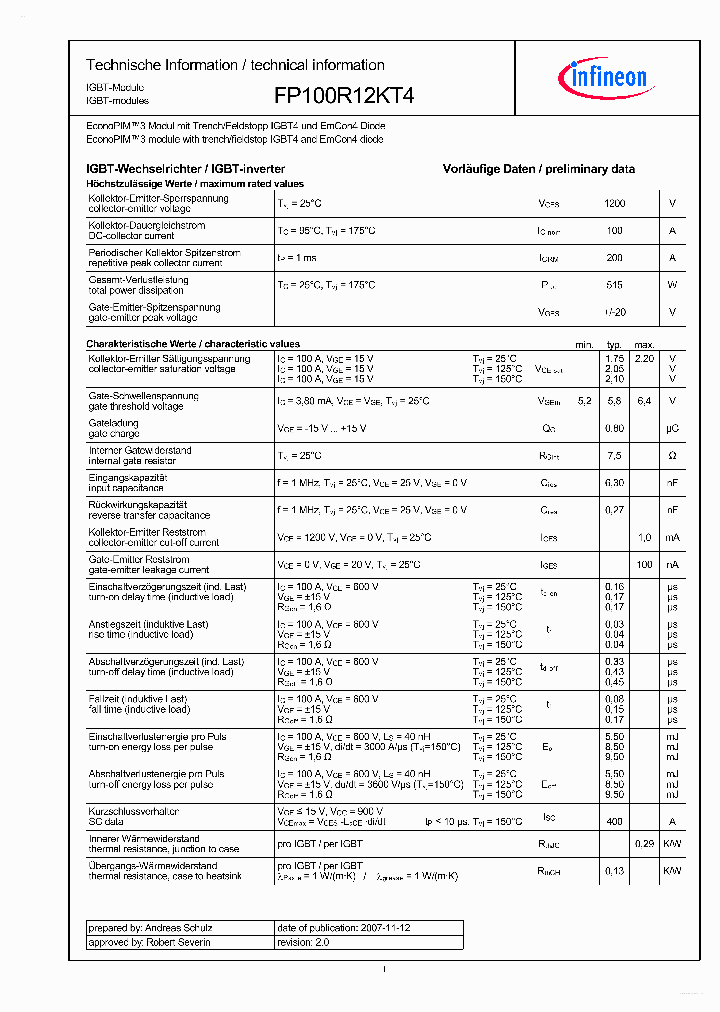 FP100R12KT4_3085977.PDF Datasheet