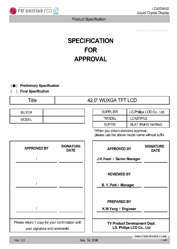 LC420WU2_3093596.PDF Datasheet