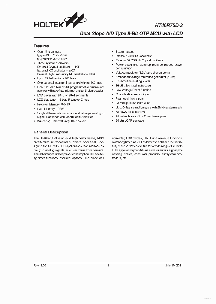 HT46R75D-3_3095034.PDF Datasheet