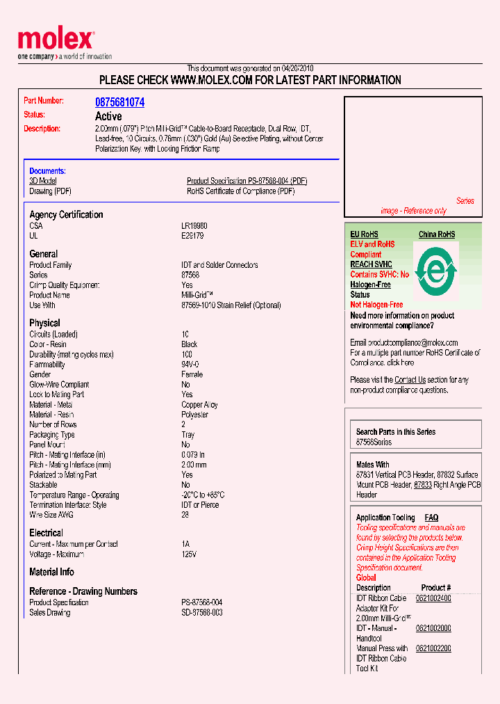 87568-1074_3096716.PDF Datasheet