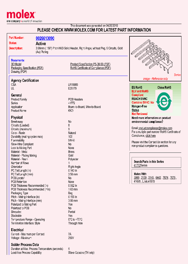 26-61-3090_3097082.PDF Datasheet