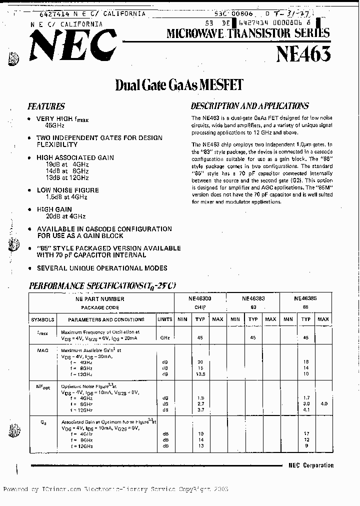 NE46385_3093334.PDF Datasheet