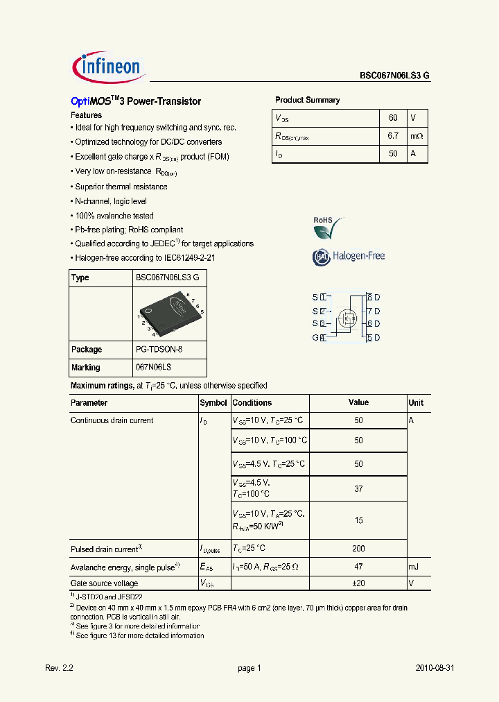 BSC067N06LS3G_3100240.PDF Datasheet