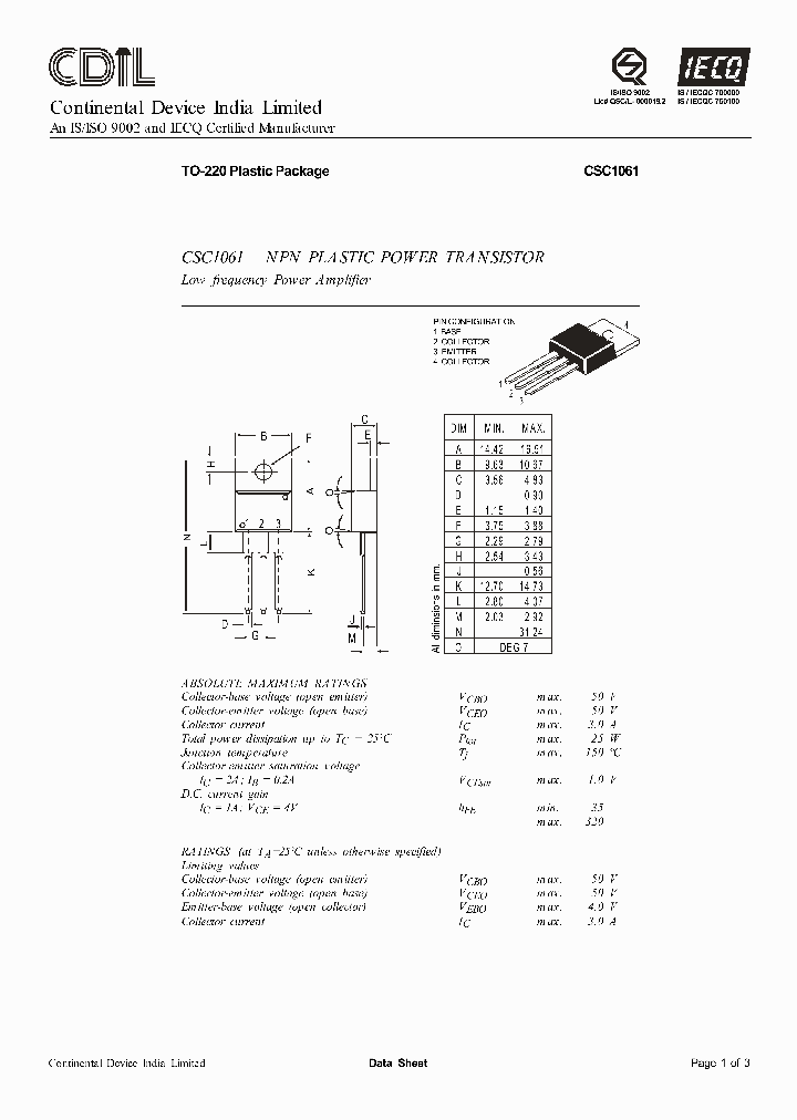 CSC1061A_3095496.PDF Datasheet