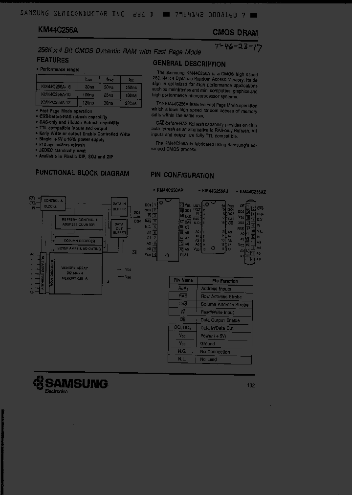 KM44C256A_3105887.PDF Datasheet