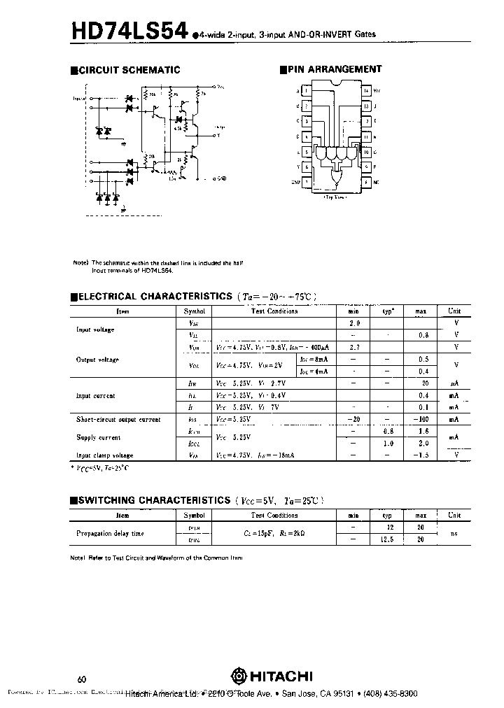 HD74LS54P_3106220.PDF Datasheet