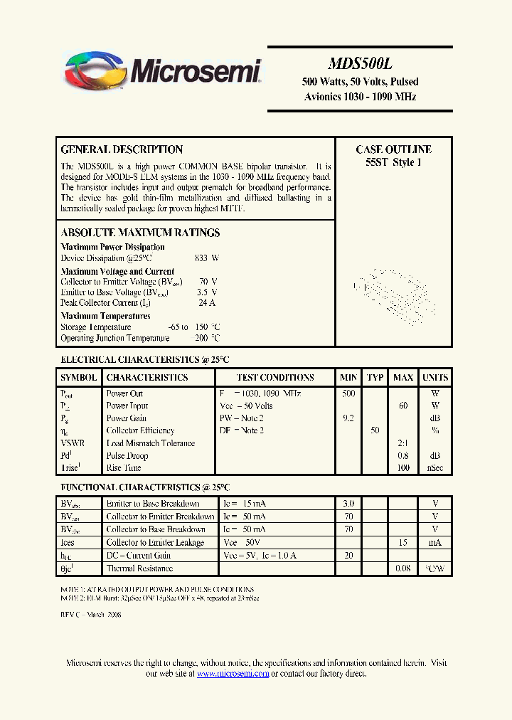 MDS500L_3107164.PDF Datasheet