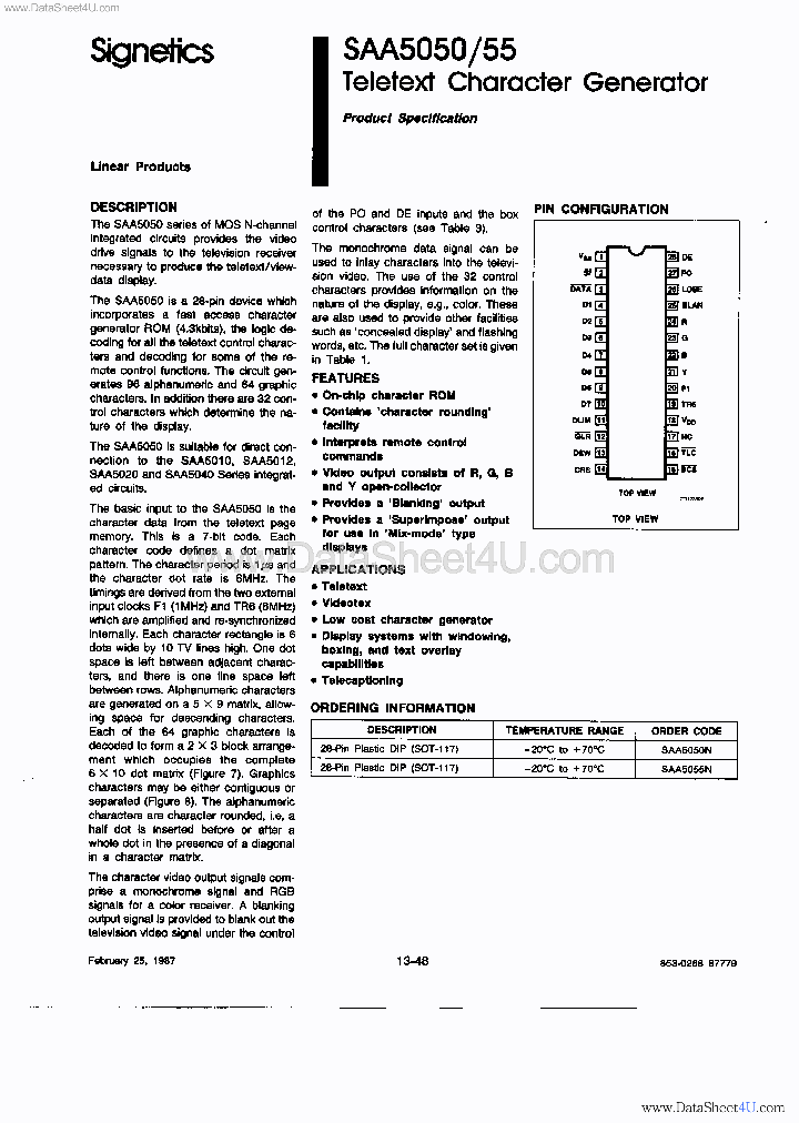 SAA5050_3108053.PDF Datasheet