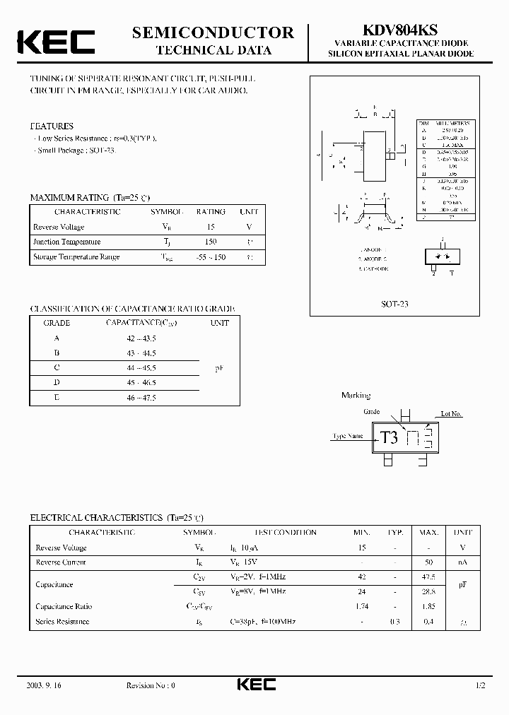 KDV804KS_3109454.PDF Datasheet