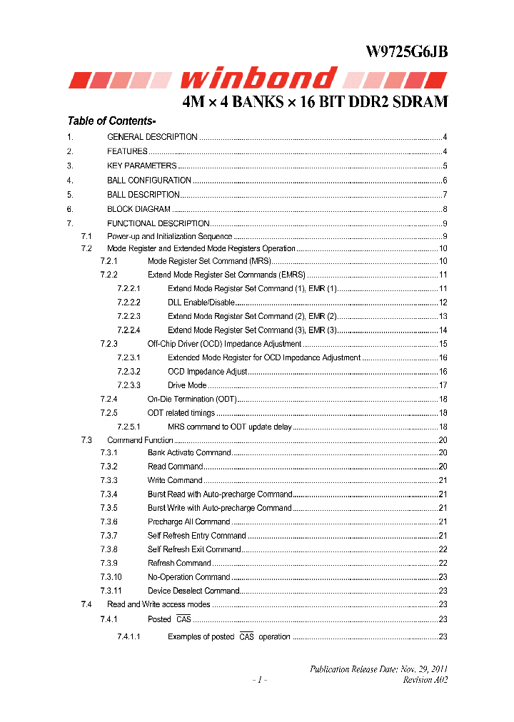 W9725G6JB_3109885.PDF Datasheet
