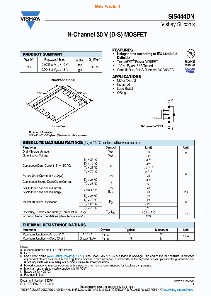 SIS444DN_3112620.PDF Datasheet