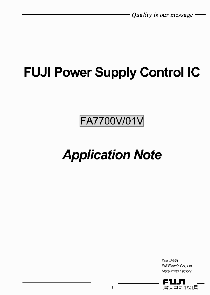 FA7700V_3113942.PDF Datasheet