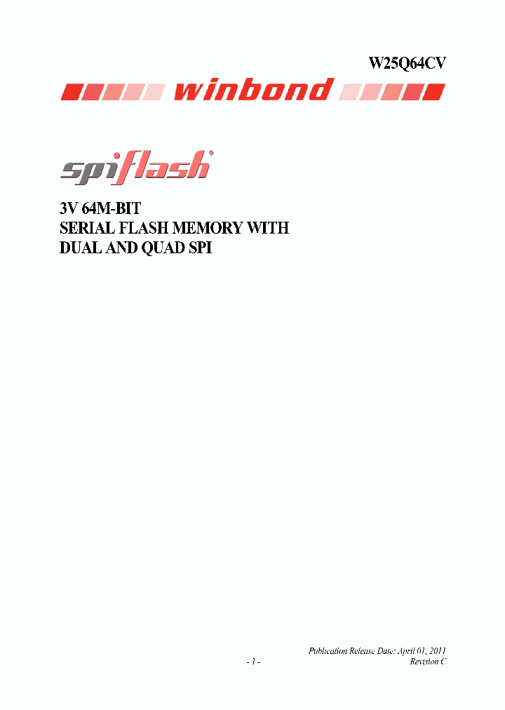 W25Q64CVSFAP_3115122.PDF Datasheet