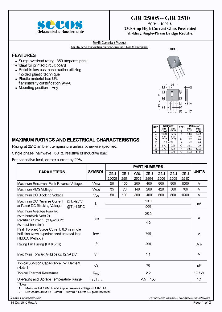 GBU25005_3116543.PDF Datasheet