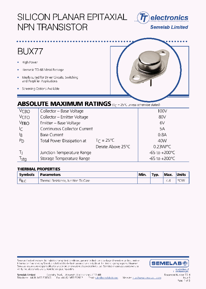 BUX77_3120640.PDF Datasheet