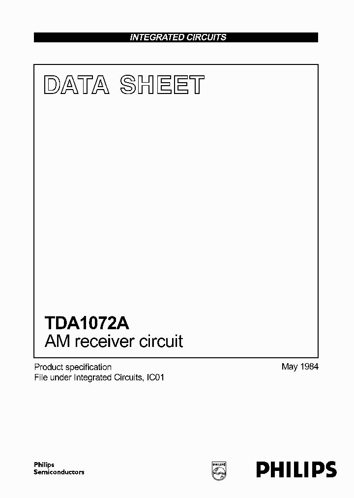 TDA1072A_3122778.PDF Datasheet