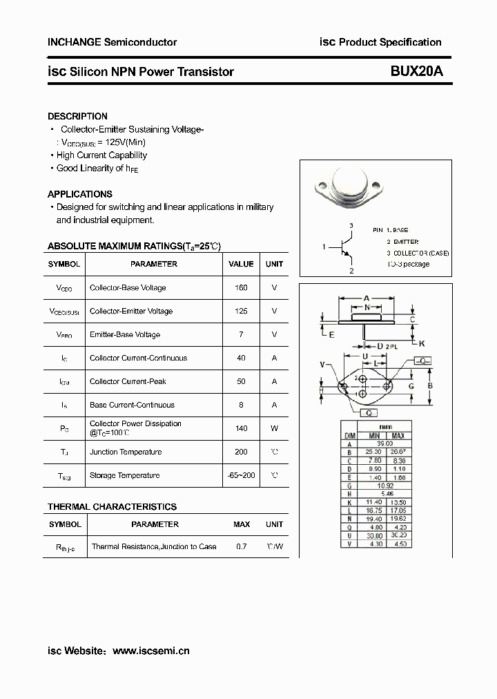 BUX20A_3124327.PDF Datasheet