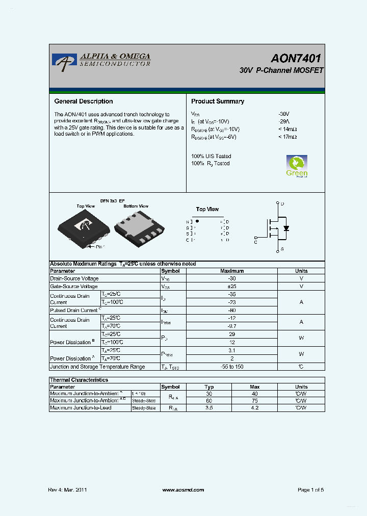 AON7401_3123975.PDF Datasheet