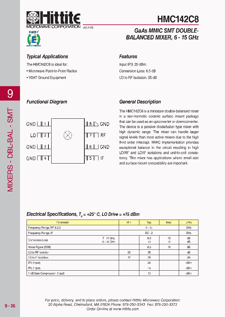 HMC142C8_3125333.PDF Datasheet
