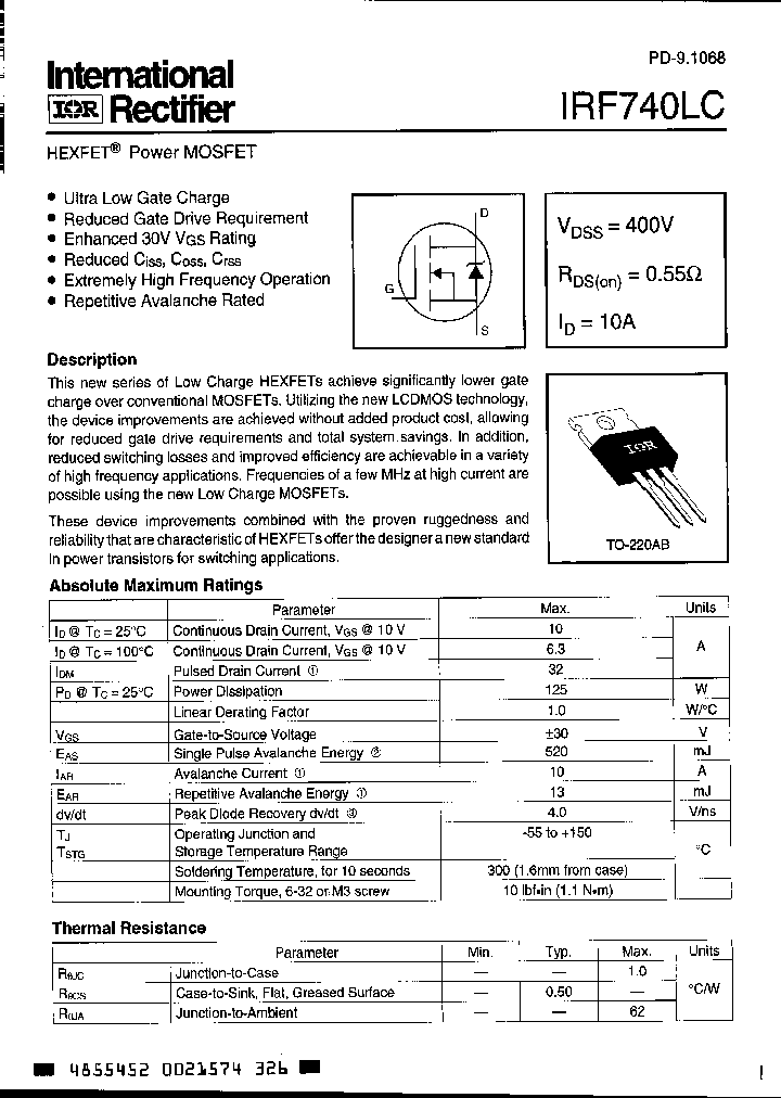 IRF740LC_3127639.PDF Datasheet