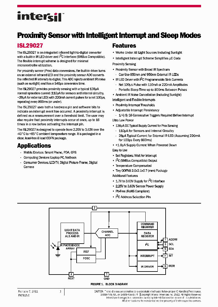 ISL29027_3128983.PDF Datasheet