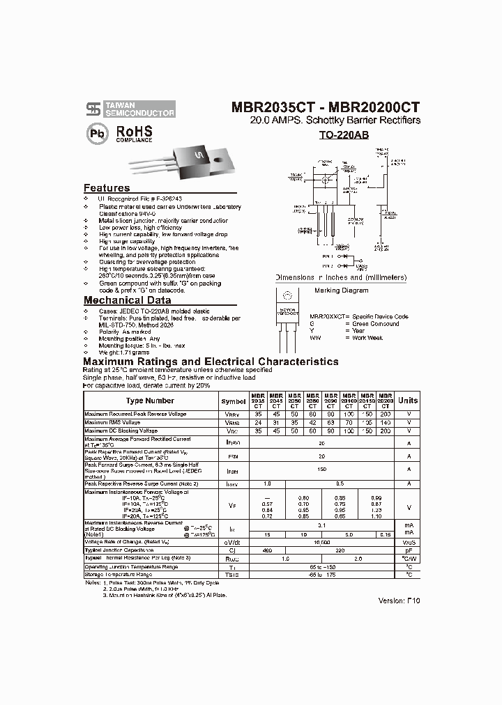 MBR2050_3129433.PDF Datasheet
