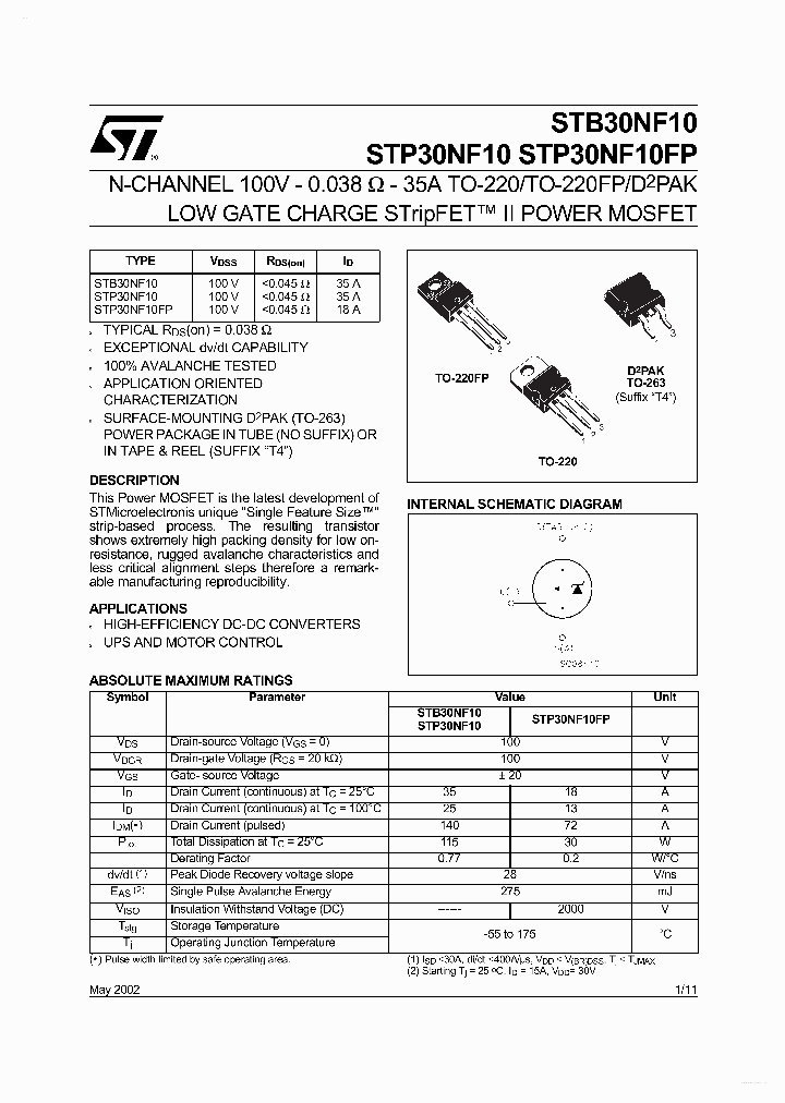 P30NF10_3129470.PDF Datasheet