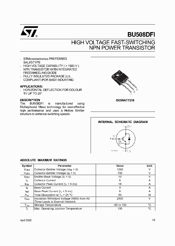 BU508DFI_3133544.PDF Datasheet
