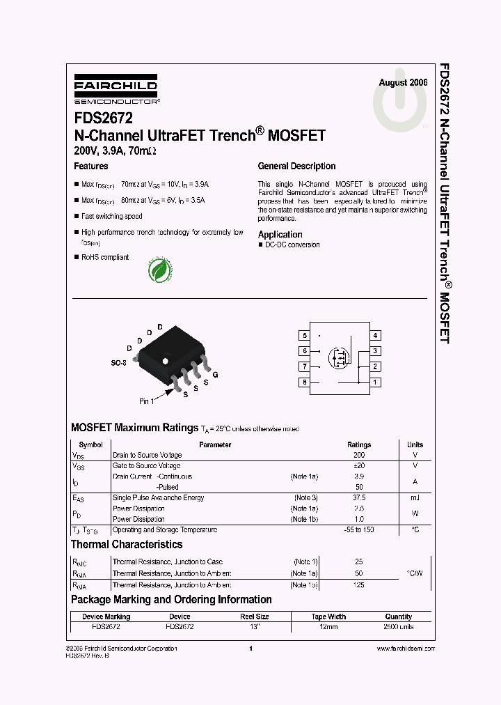 FDS2672_3137916.PDF Datasheet