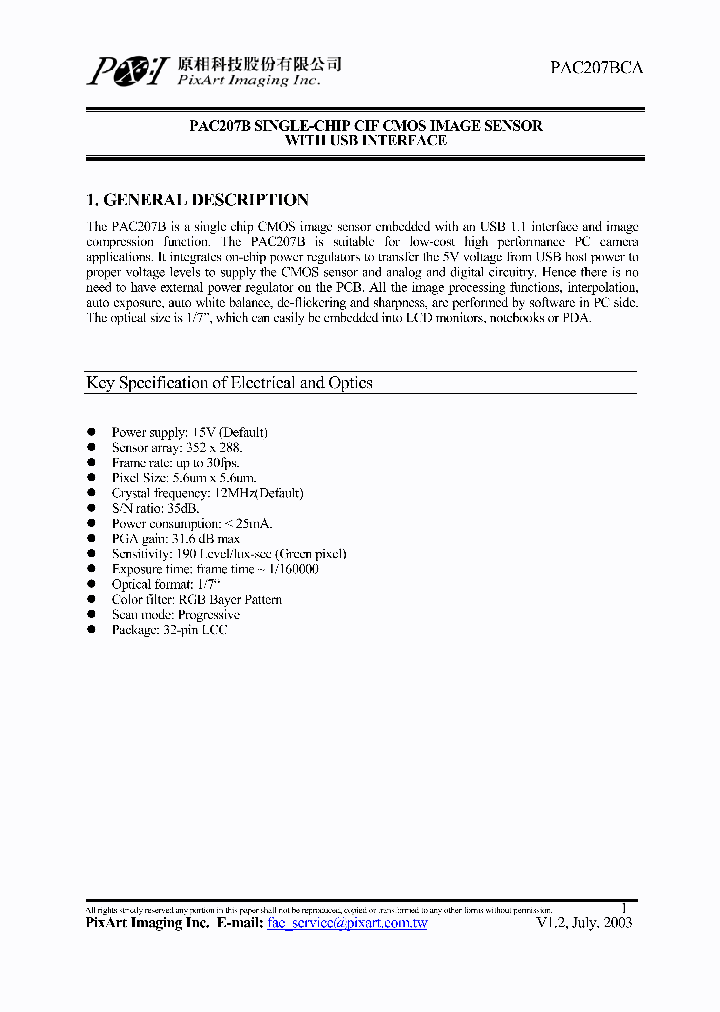 PAC207BCA_3140071.PDF Datasheet