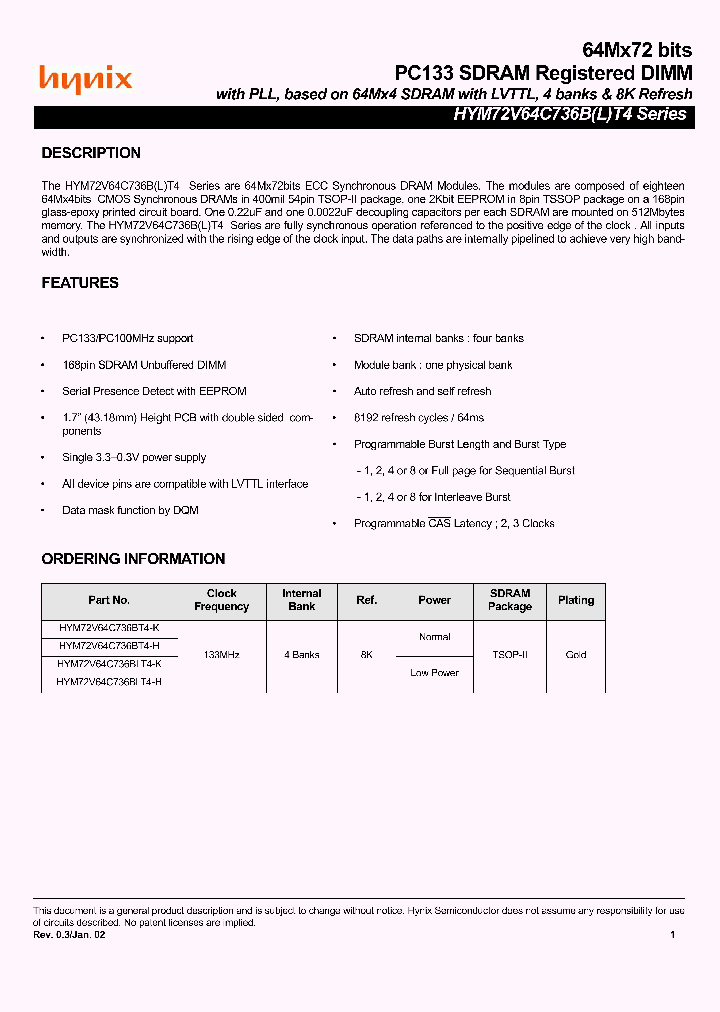 HYM72V64C736BLT4-H_3144395.PDF Datasheet