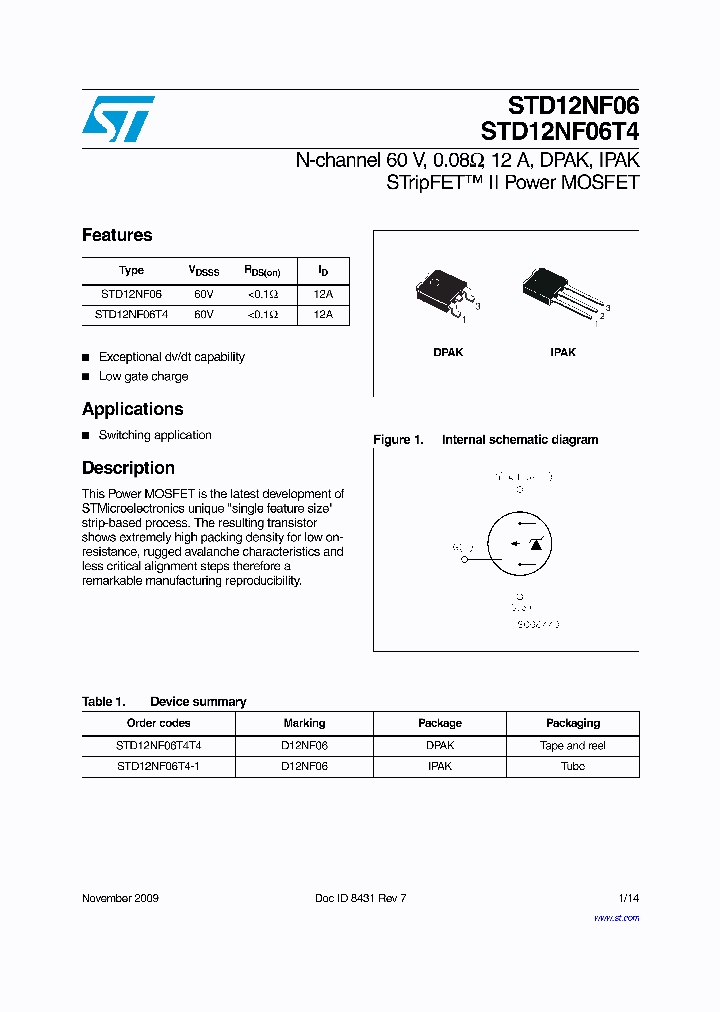 STD12NF06T4-1_3144085.PDF Datasheet