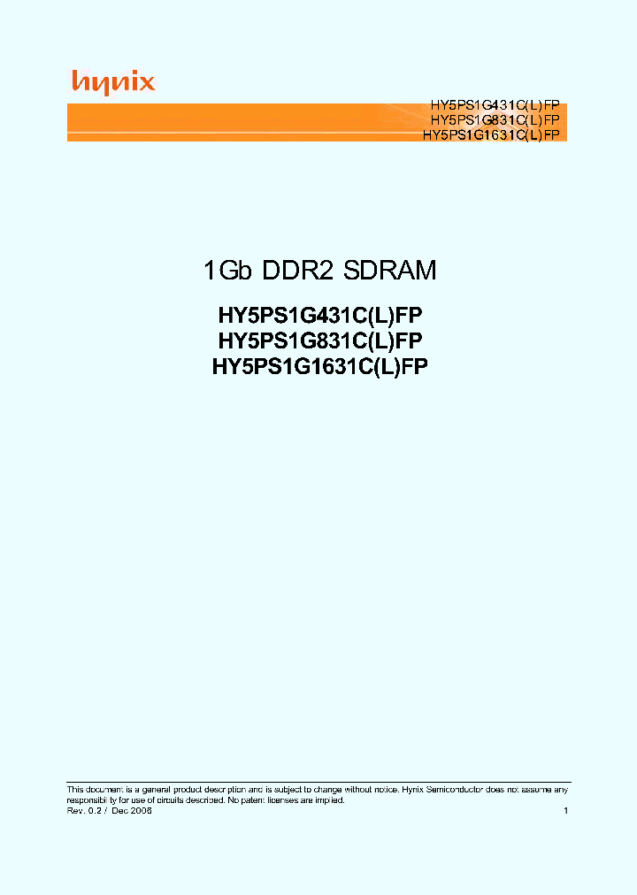 HY5PS1G431CFP-E3_3145236.PDF Datasheet